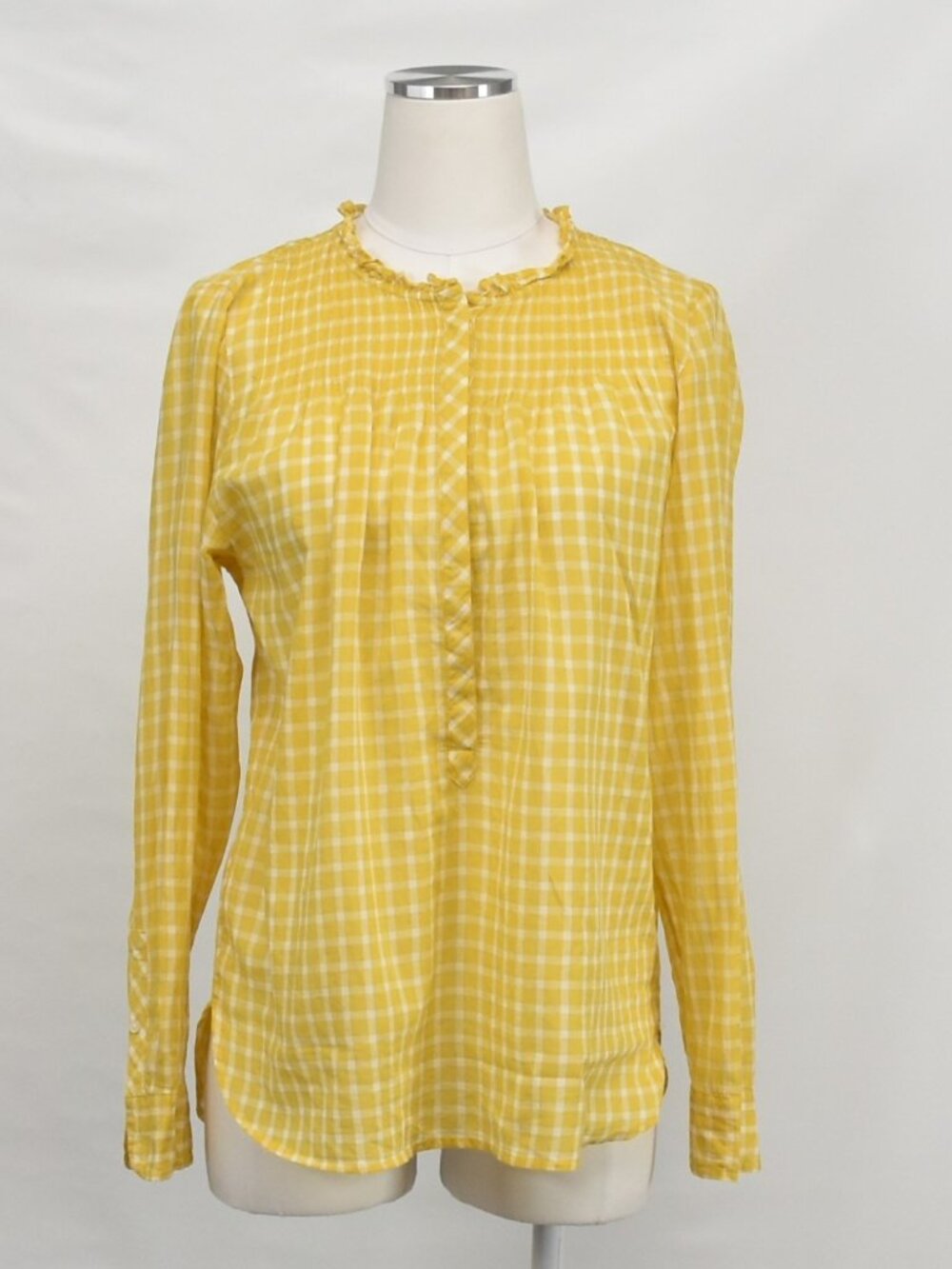 J.Crew Gingham Blouse Size 10